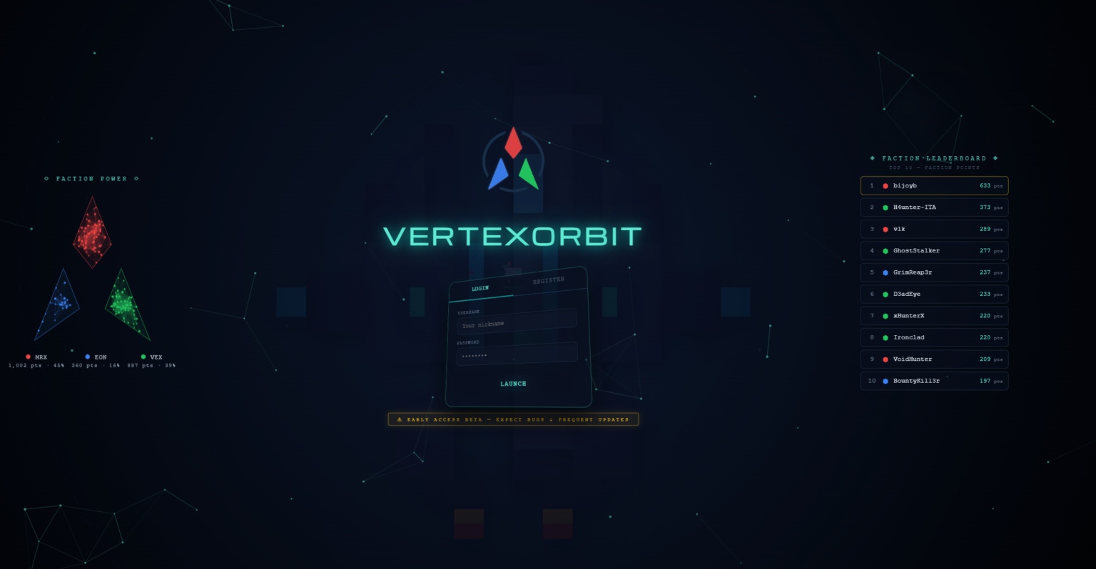 Vertex Orbit : un MMO spatial PvPvE gratuit à découvrir Vertex Orbit logo
